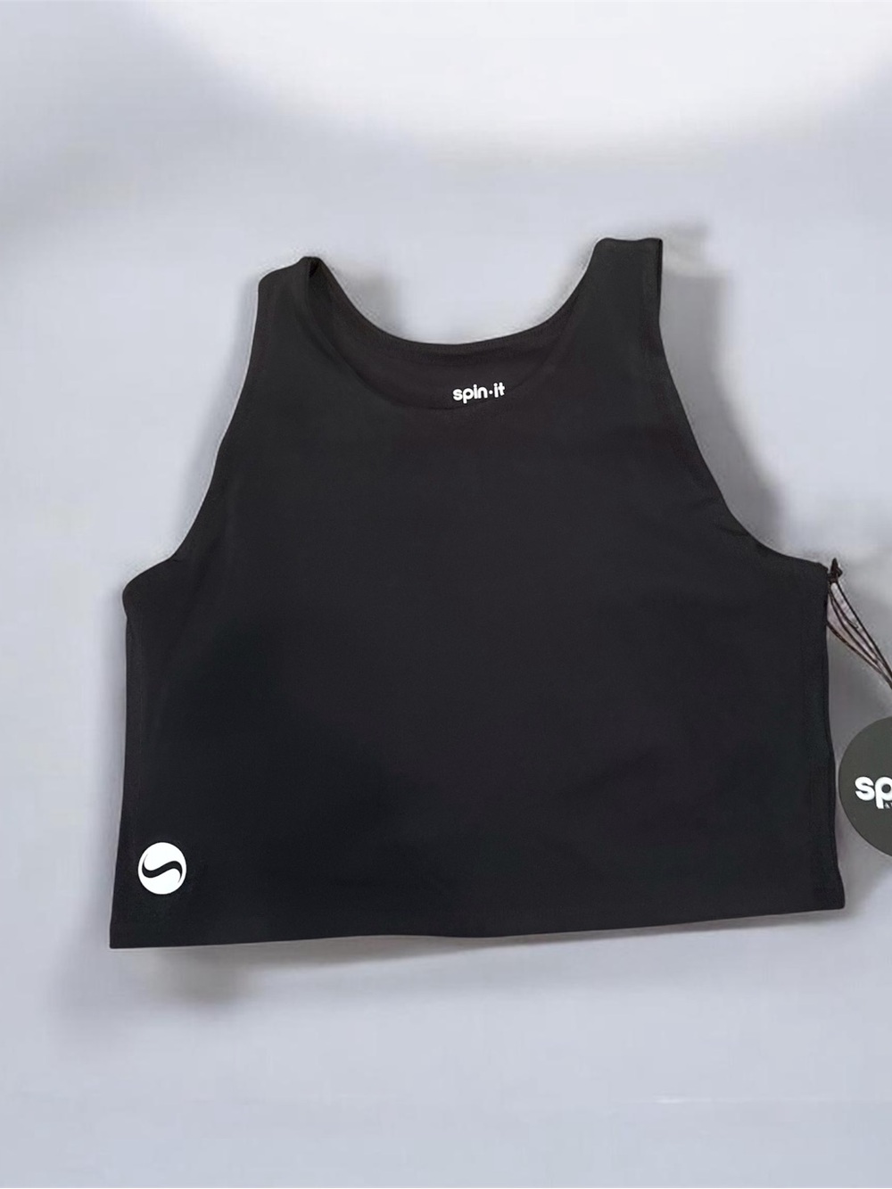 Women's Black  Crop Bra Tank